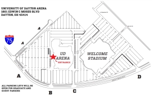 UD Arena Parking Map